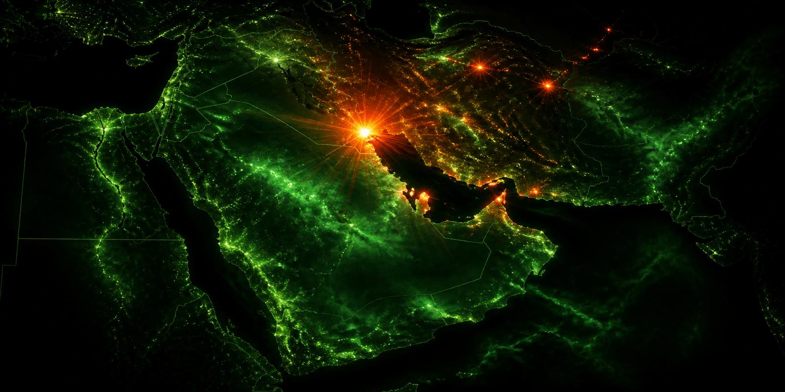 Telemetry heat map of monitored regions